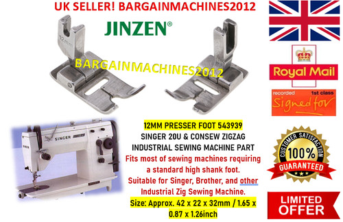 Singer 20u zigzag 12mm presser - singer,