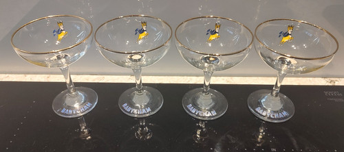 Vintage babycham glasses - 4x,