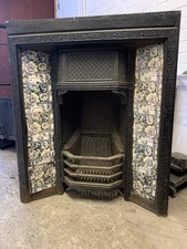  Victorian Style Cast Iron Insert with Tiles 