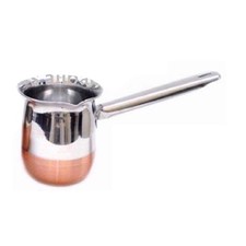 250/450/650ml Stainless Steel Turkish Coffee Pot Warmer Copper Bottom Melting UK