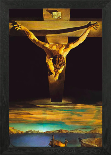 Salvador dali christ framed - dali,