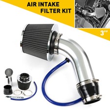 3" Car Cold Air Intake Filter Alumimum Induction Kit Pipe Flow Hose System 76mm