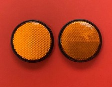 2 x Orange Round Reflectors