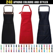 Plain Kitchen Apron Women Waterproof Cooking Chef Barista BBQ Party Craft Baking