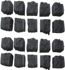 Gas Replacement Fire Coals 20 UK Made Quality Ceramic Fibre Coals 35mm