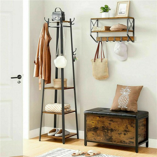 Industrial rustic coat rack - industrial,