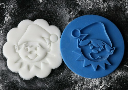 Elf cookie embosser - elf,