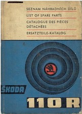SKODA 110R COUPE 1971-72 ORIGINAL FACTORY PARTS CATALOGUE (GB F D CZ TEXT)