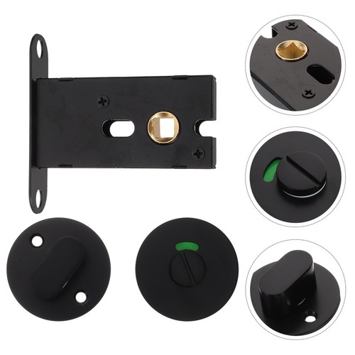 Toilet door lock with - ,