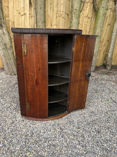 Antique edwardian oak curved - antique,