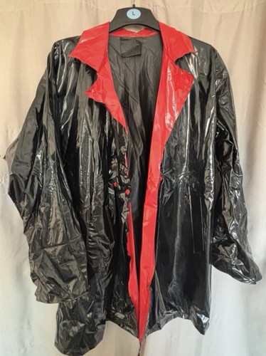 Retro pvc gloss raincoat rain - raincoat,
