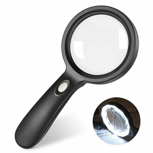 Lighted magnifying glass 10x - magnifying, glass-10x