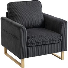 Homcom accent chair with - accent, metal