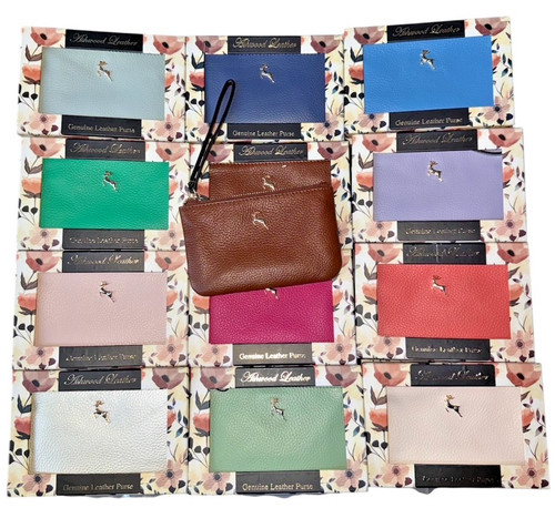 Ashwood leather purse with - ashwood,