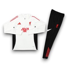 Liverpool F.C. 25/26 Adidas White Adult Training Tracksuit - S-XXL