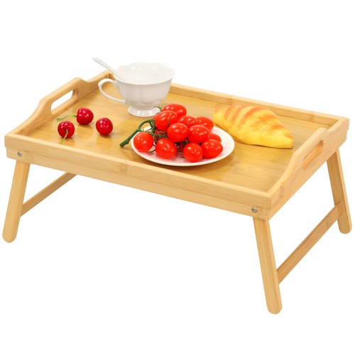 Bed tray table with folding - table,