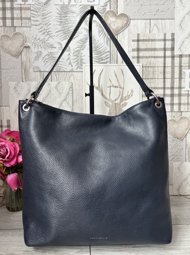Coccinelle navy blue leather - navy,