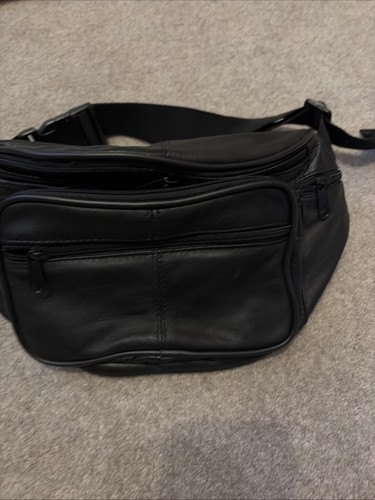 Black soft leather - black, bum