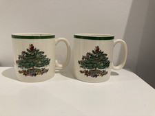 Spode Christmas Tree Mugs x 2