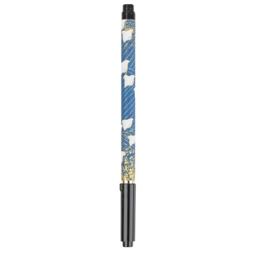Blue koto japanese calligraphy - blue,
