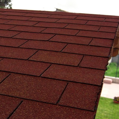 18pcs red asphalt roof - red,