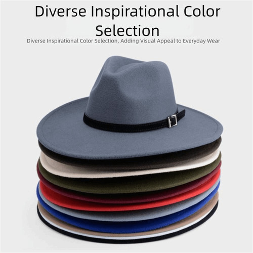 Unisex wide brim - unisex, woolen