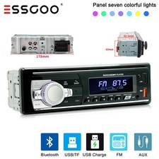 Car Stereo Radio Single 1 Din MP3 Player Bluetooth In-dash FM/AUX/USB Head Unit