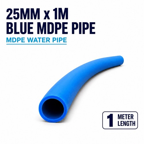25mm blue mdpe - x, pipe