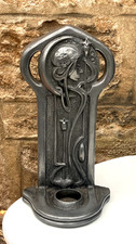 Art Nouveau Style Pewter Wall