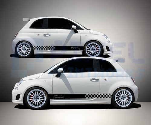 Racing chequered side stripe - side,