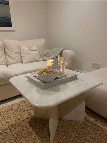 Marble coffee table handmade - marble,