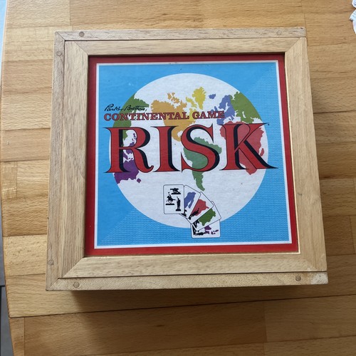 Risk wooden box board game - game,