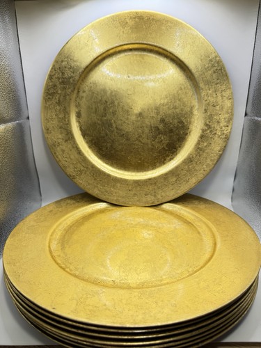 Set metallic gold round - 8,