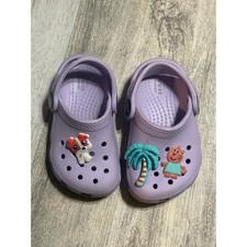 Kids Purple Crocs Size 5 Clogs