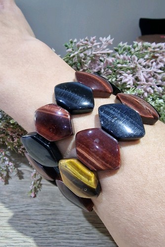 Tiger eye crystal - tiger's, bangle