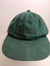Harrods Of Knightsbridge Vintage Baseball Cap Hat Spellout Embroidered Green S/M