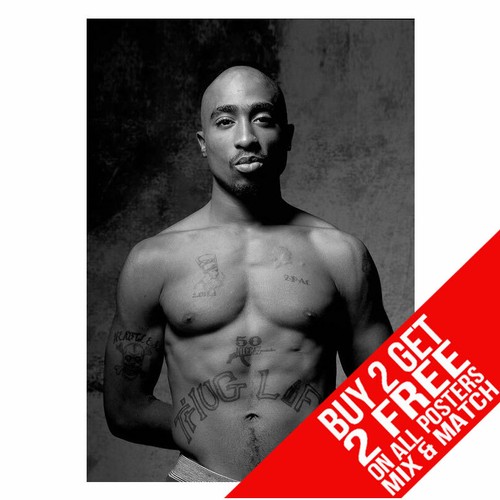2pac bb3 tupac poster - 2pac, a4