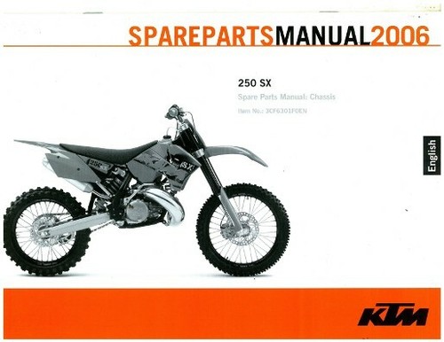 2006 ktm 250 chassis - 250, sx