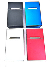 SUPER KING SIZE CIGARETTE BOX/CASE  Cigarettes Aluminium Magnetic Close
