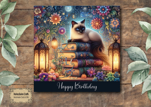 Cat 078 birthday card - cat,