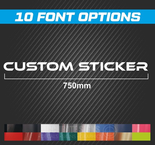 750mm custom sticker - 750mm, x2