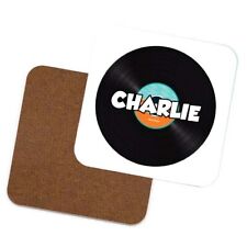 Personalised Vinyl LP Record Drinks Coaster Birthday Gift Stocking Filler