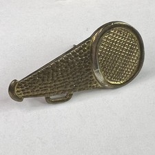 Cheerleader  Mega Phone Gold Tone Vintage Pin Hat Pin