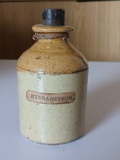 Old Stoneware Bottle With