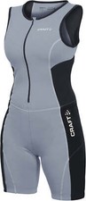 Craft Performance Womens Race Tri Suit Grey Pockets Ventilated Triathlon Ladies