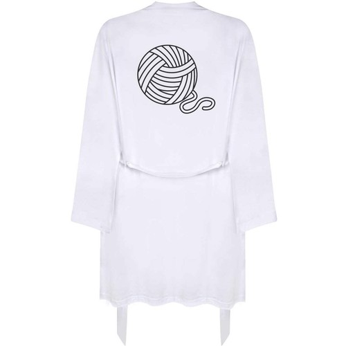 Wool outline dressing - gown, /