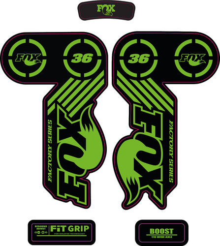 Fox factory forks decals - factory,