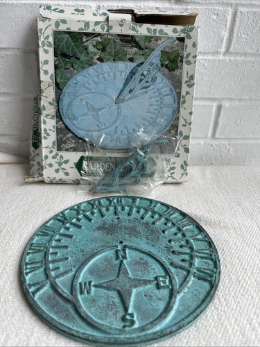 Vintage brass sundial - brass,
