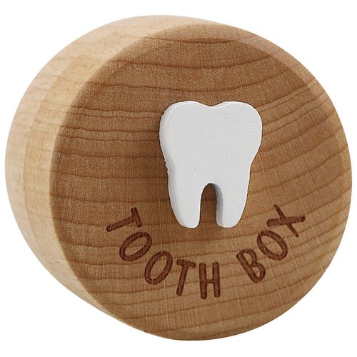 Wooden cute tooth - tooth, box