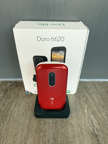 Doro 6620 red flip - doro,